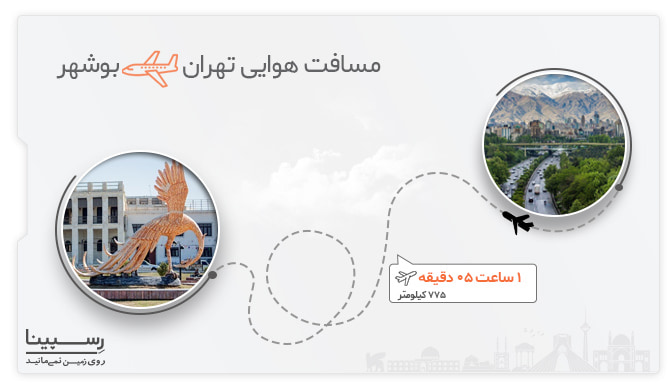 مسیر هوایی تهران بوشهر بلیط هواپیما تهران بوشهر